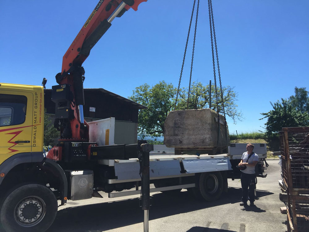 Kranung von Betonelement